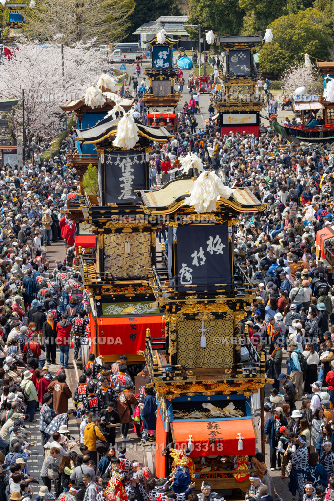 愛知県 犬山祭 試楽祭 犬山城前広場集結
