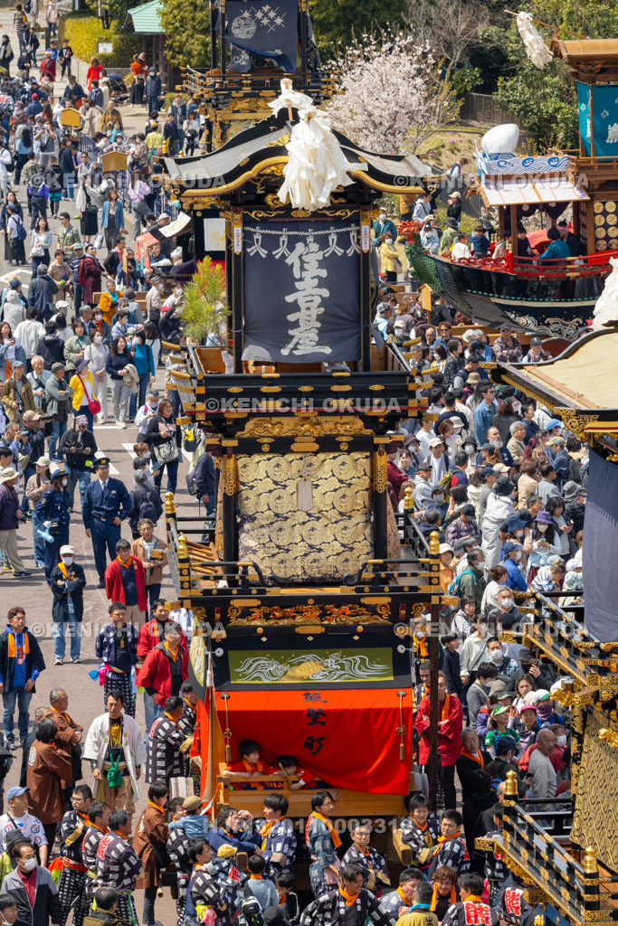 愛知県 犬山祭 試楽祭 犬山城前広場集結(熊野町・住吉臺)