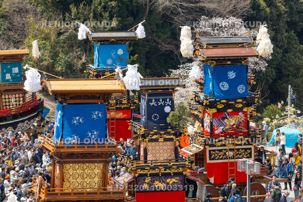 愛知県 犬山祭 試楽祭 犬山城前広場集結