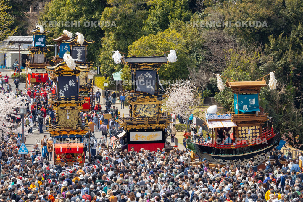 愛知県 犬山祭 試楽祭 犬山城前広場集結