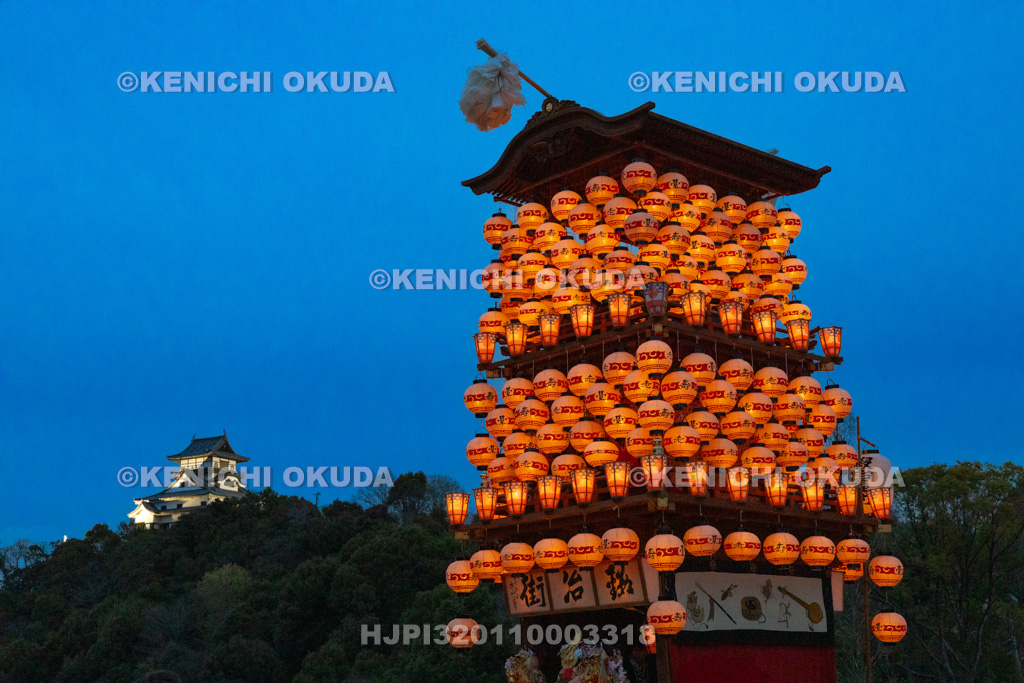 愛知県 犬山祭 試楽祭 夜車山(鍛冶屋町・壽老臺)