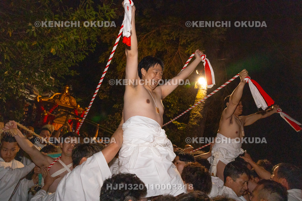 滋賀県 日吉大社 山王祭 午の神事 奥宮山頂出発