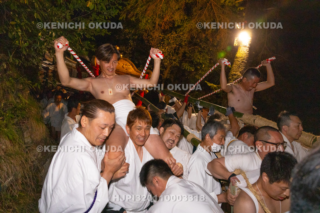 滋賀県 日吉大社 山王祭 午の神事 奥宮山頂出発