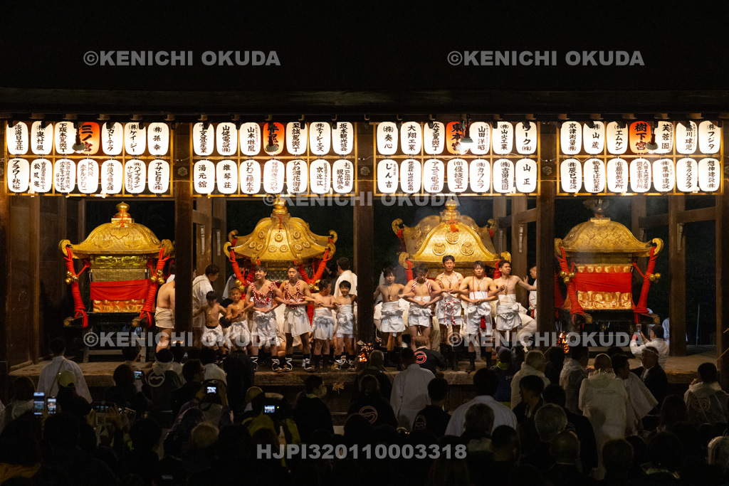 滋賀県 日吉大社 山王祭 宵宮落し神事 神輿振り