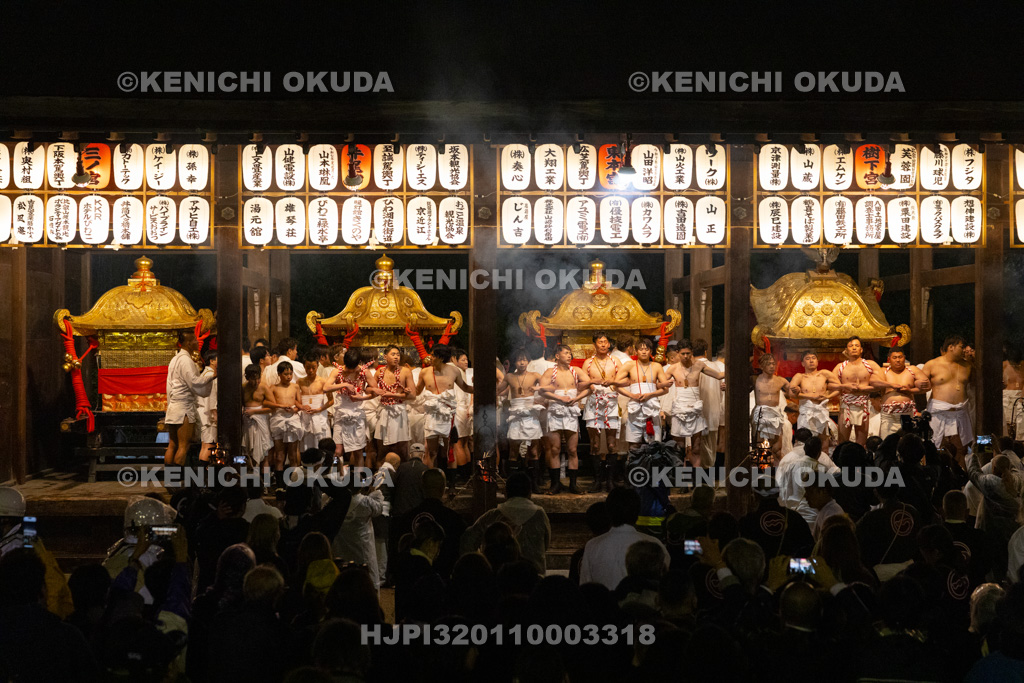 滋賀県 日吉大社 山王祭 宵宮落し神事 神輿振り