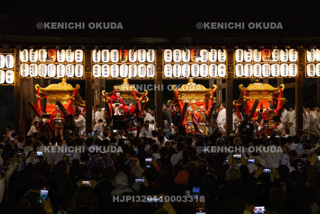 滋賀県 日吉大社 山王祭 宵宮落し神事 とび