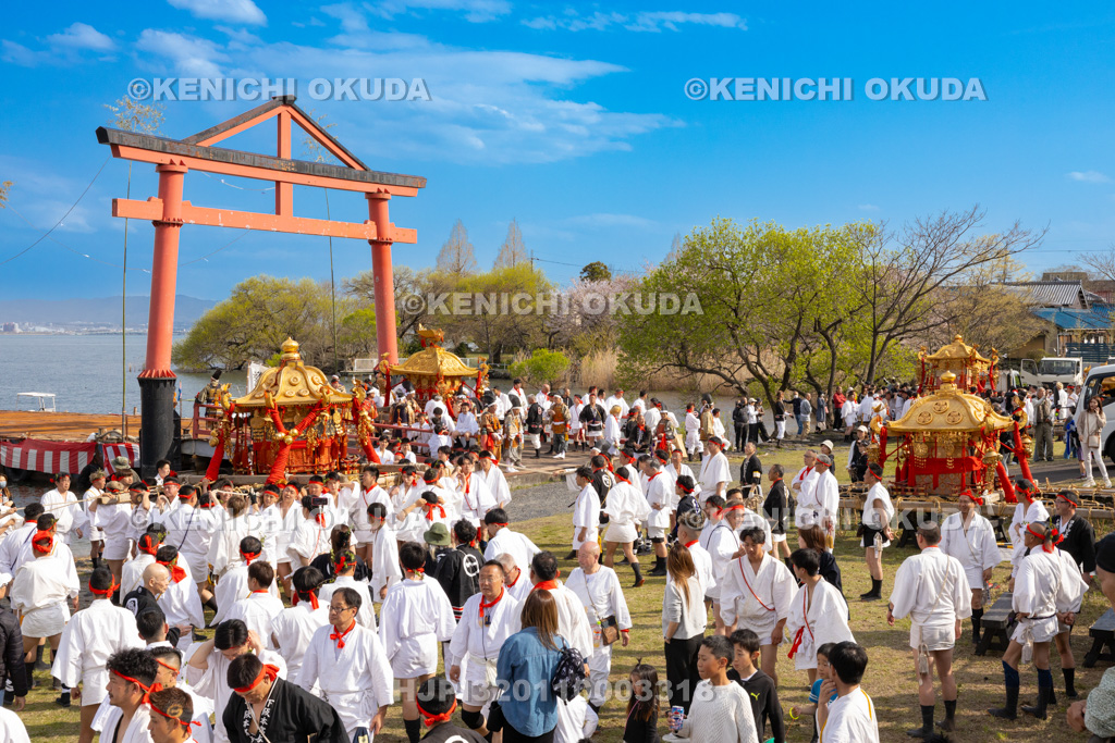 滋賀県　日吉大社　山王祭　神輿渡御（湖上巡幸）