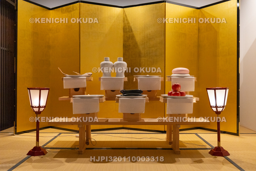 富山県 高岡御車山会館 山宿 神饌の展示