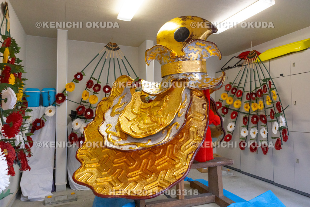 富山県 高岡御車山祭 宵祭 山宿の鉾留(通町)