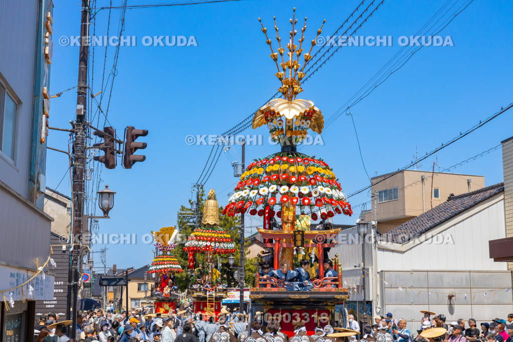 富山県 高岡御車山祭 御車山曳揃
