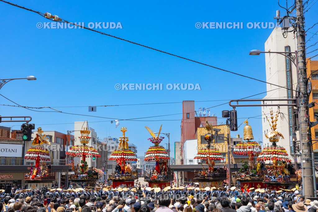 富山県 高岡御車山祭 勢揃式