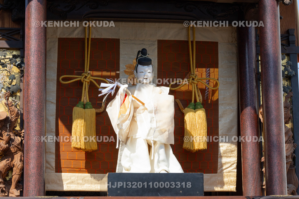 愛知県 亀崎潮干祭(初の日) 山車(花王車) 前棚人形