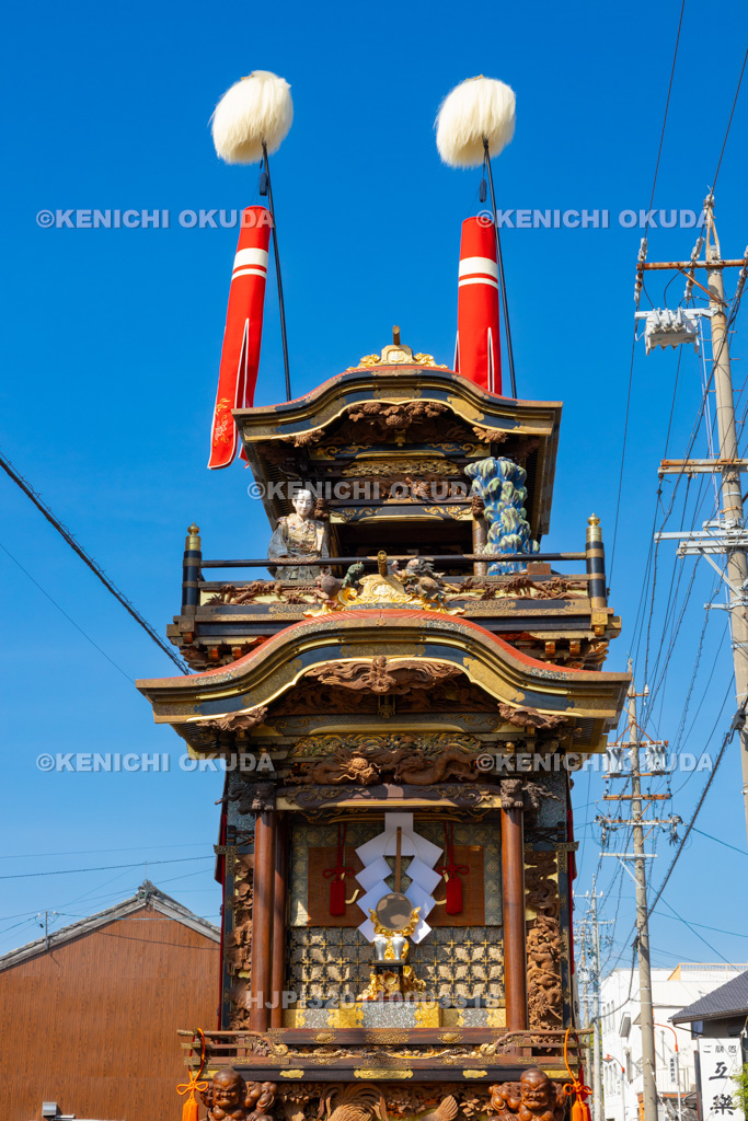 愛知県　亀崎潮干祭（初の日）　山車（力神車）