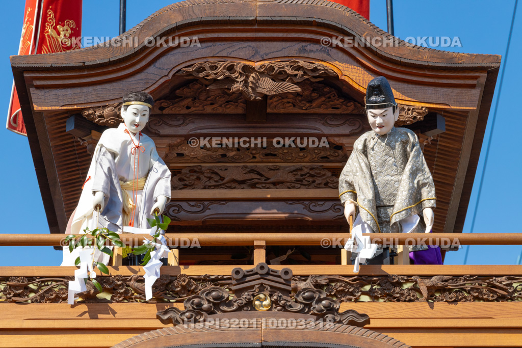 愛知県 亀崎潮干祭(初の日) 山車(宮本車) 上山人形