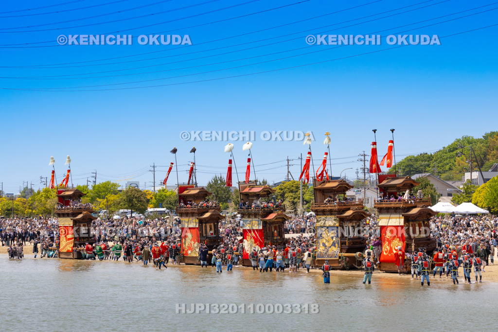 愛知県 亀崎潮干祭(初の日) 海浜曳き下ろし
