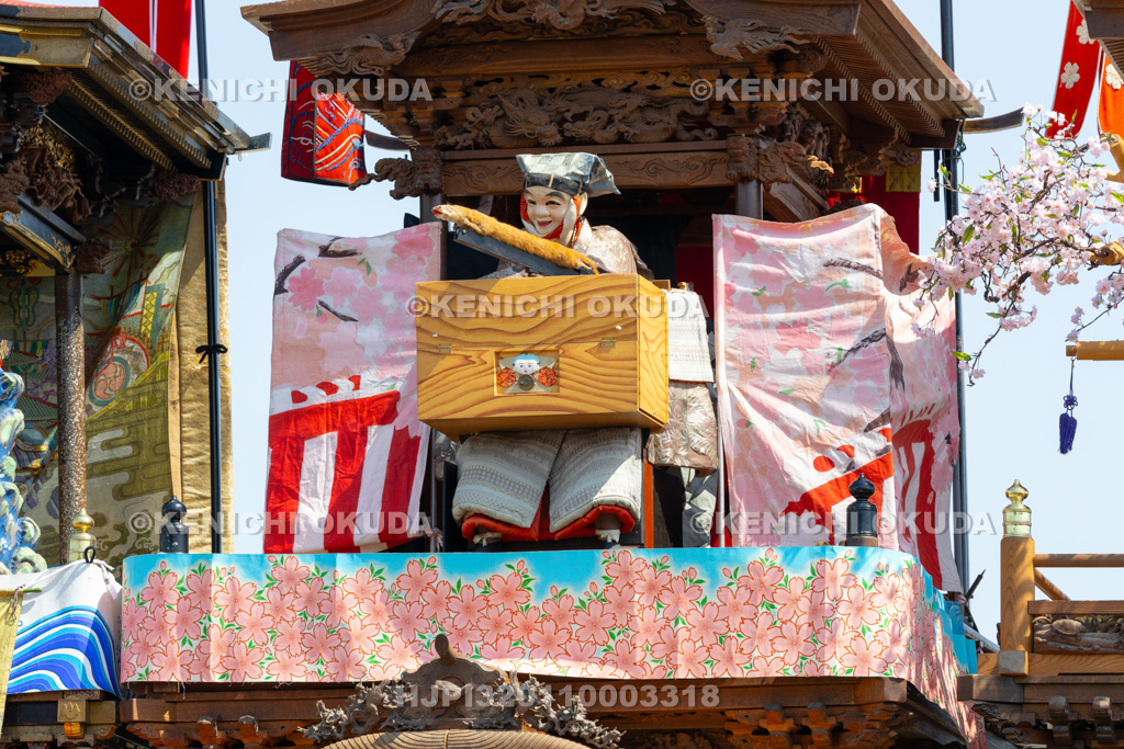 愛知県 亀崎潮干祭(初の日) からくり奉納(神楽車)