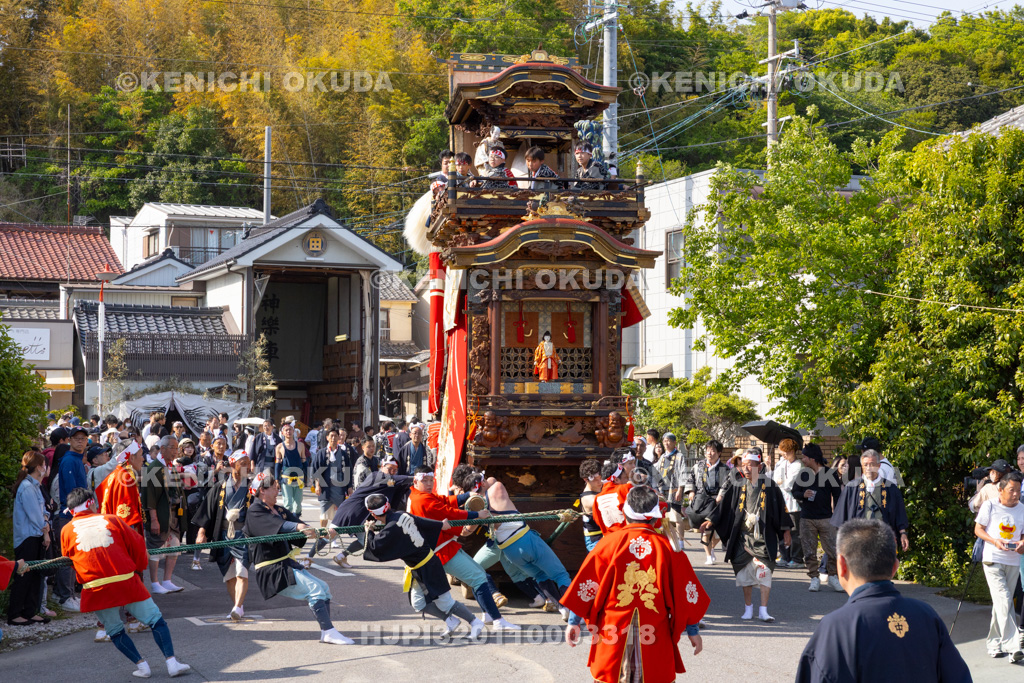 愛知県 亀崎潮干祭(初の日) 巡行(力神車)