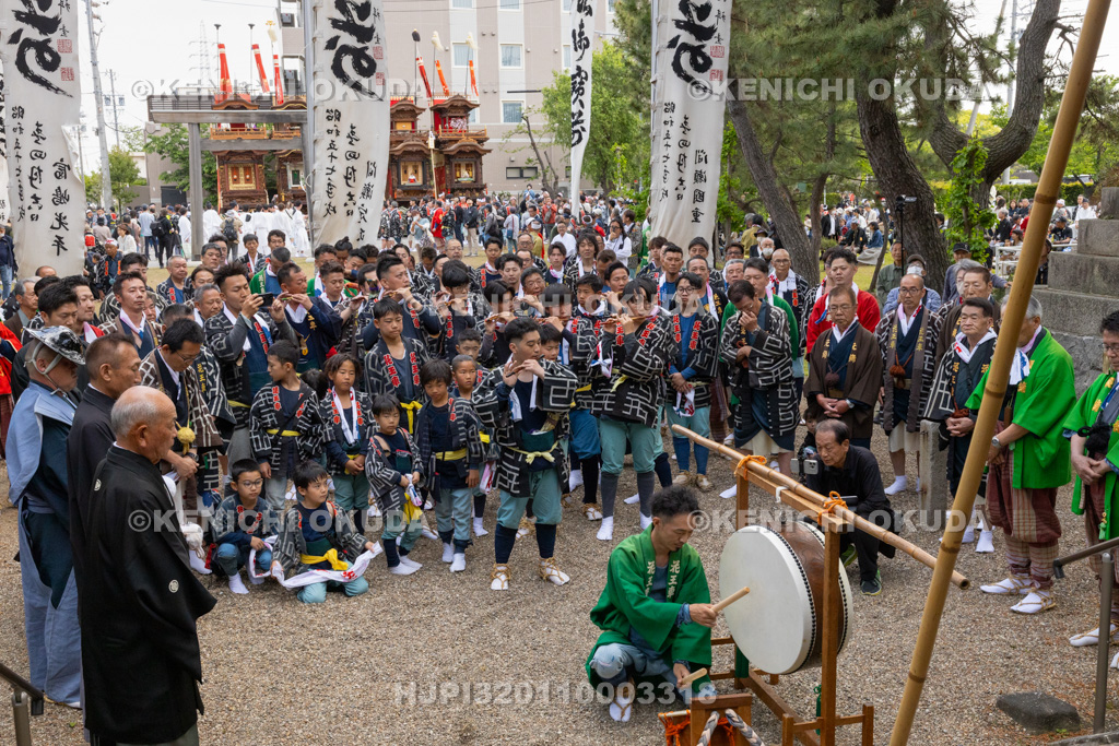 愛知県 亀崎潮干祭(後の日) 神楽囃子奉納(西組)