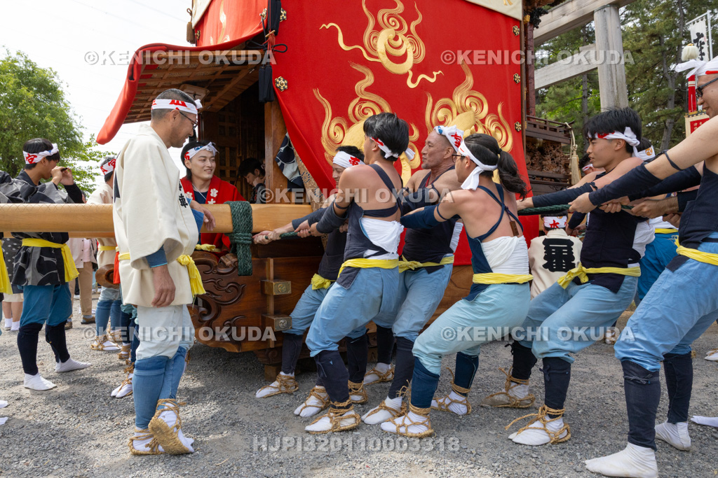 愛知県 亀崎潮干祭(後の日) 棒締め(宮本車)