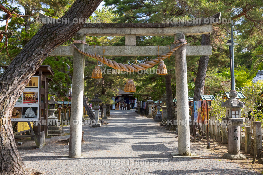 滋賀県　建部大社　参道
