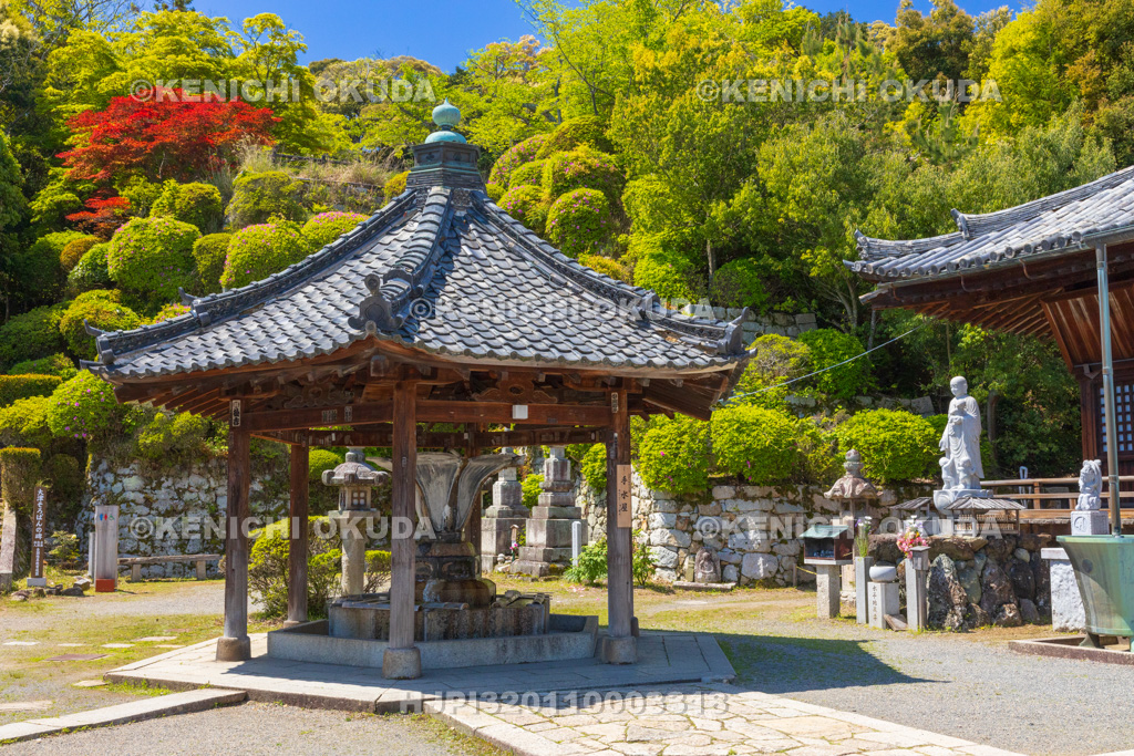 滋賀県　園城寺（三井寺）　札所伽藍　手水舎