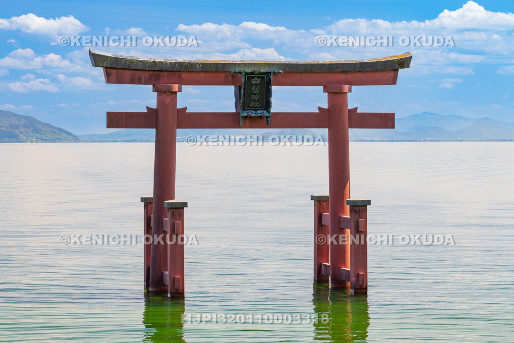 滋賀県 白鬚神社 湖中大鳥居
