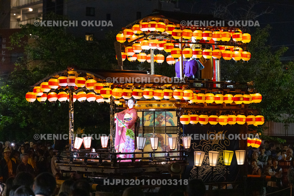 岐阜県 大垣祭(試楽) 夜宮 子供舞踊(玉の井やま)