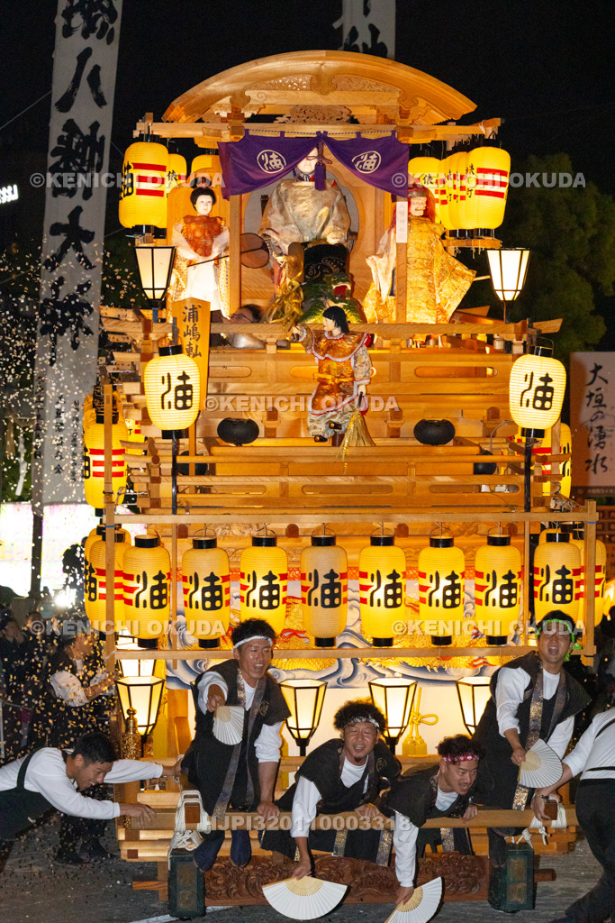 岐阜県 大垣祭(試楽) 夜宮 浦嶋やま