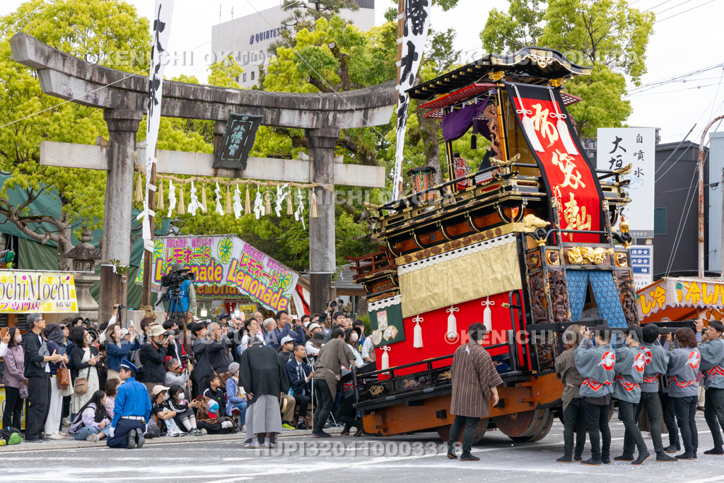 岐阜県 大垣祭(本楽) 八幡神社前奉芸(布袋やま)