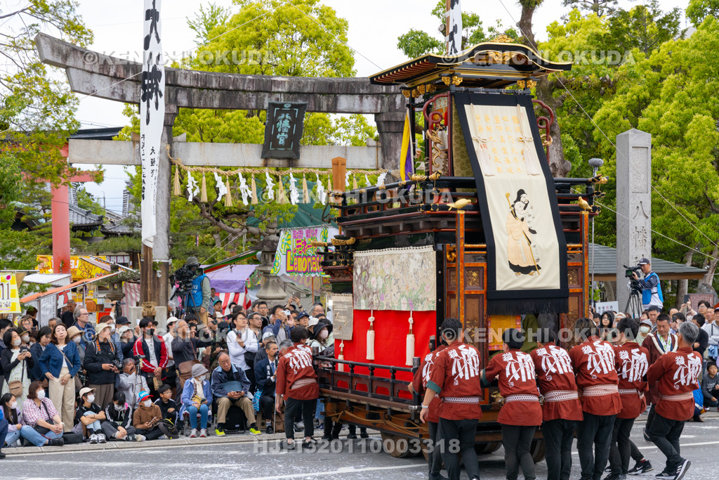 岐阜県 大垣祭(本楽) 八幡神社前奉芸(榊やま)