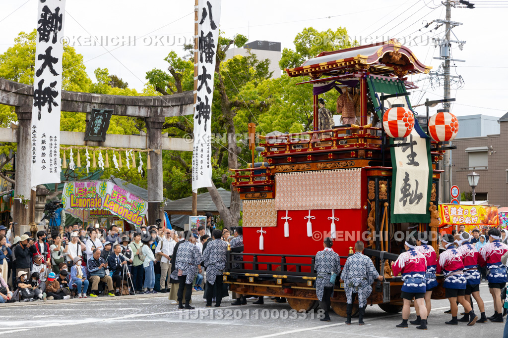 岐阜県　大垣祭（本楽）　八幡神社前奉芸（相生やま）