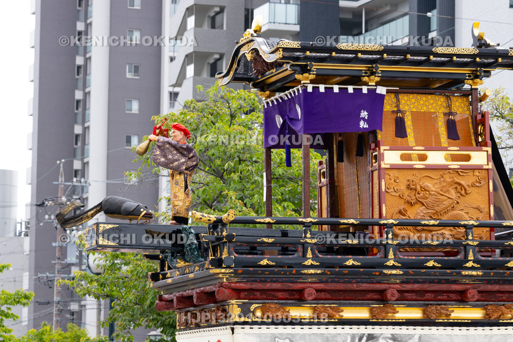 岐阜県　大垣祭（本楽）　掛芸披露（鯰やま）