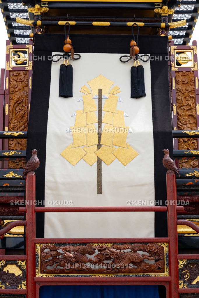 岐阜県 大垣祭(本楽) 見送り幕(鯰やま)