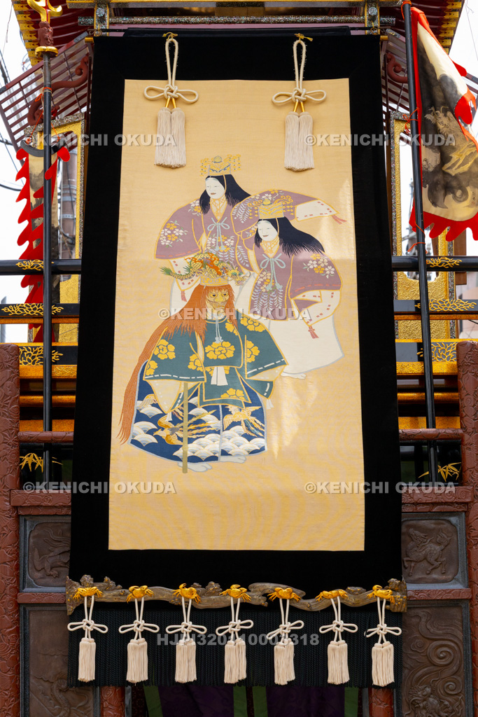 岐阜県　大垣祭（本楽）　見送り幕（玉の井やま）