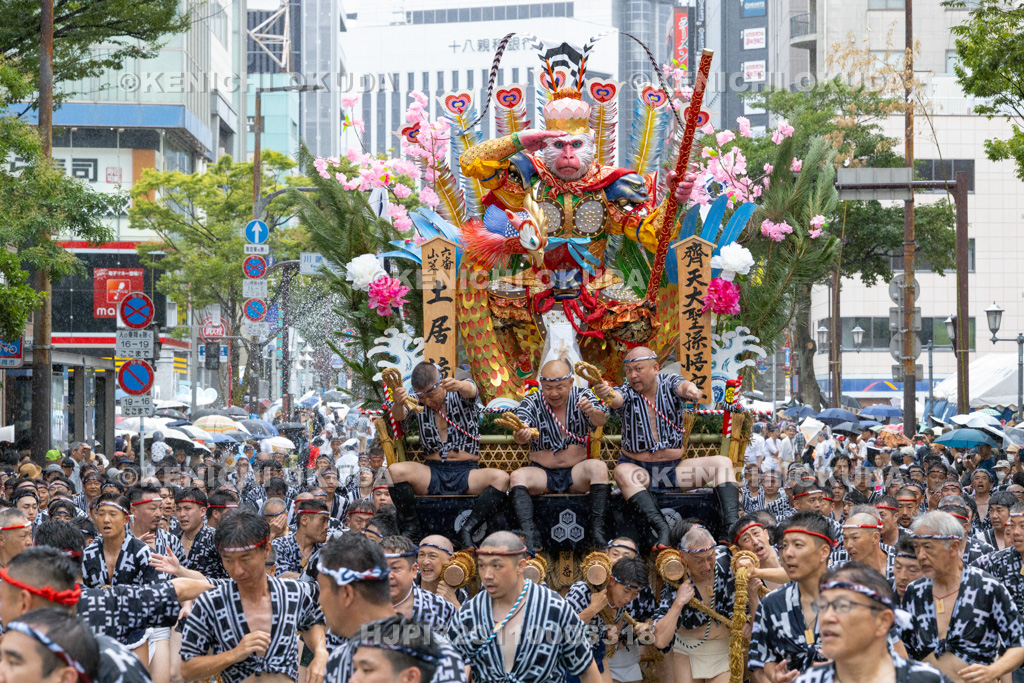 福岡県 博多祇園山笠 集団山笠見せ