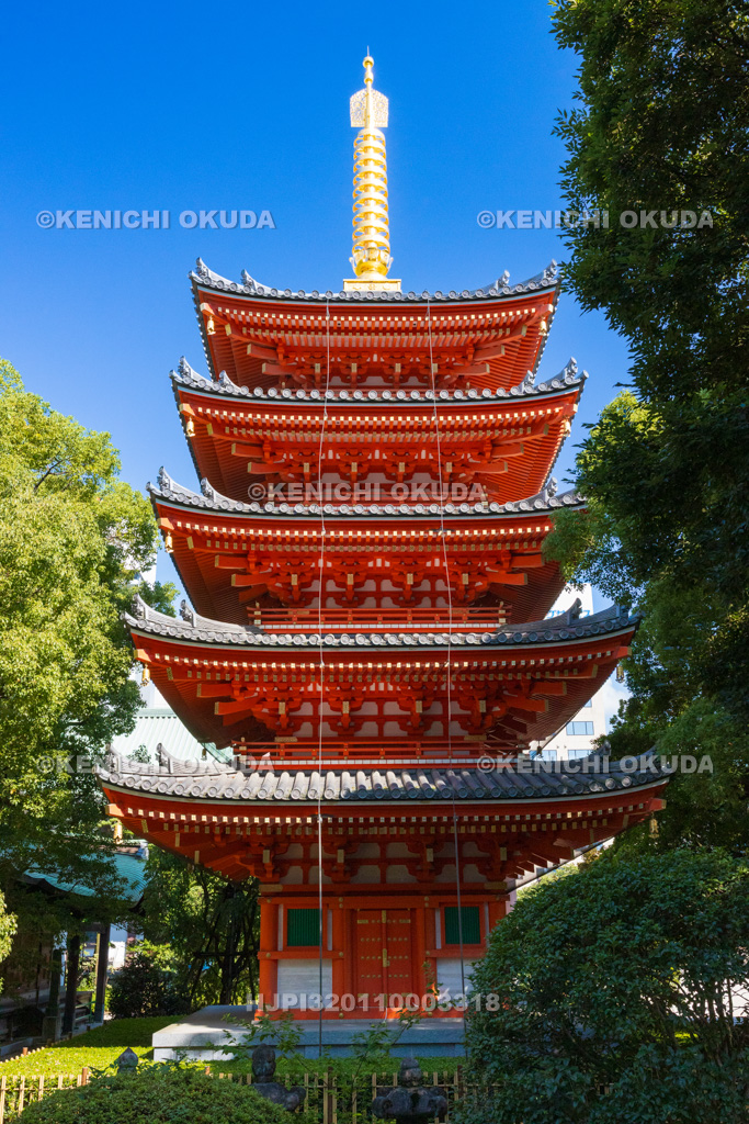 福岡県　東長寺　五重塔