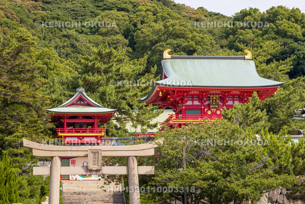 山口県 赤間神宮 水天門と太鼓楼