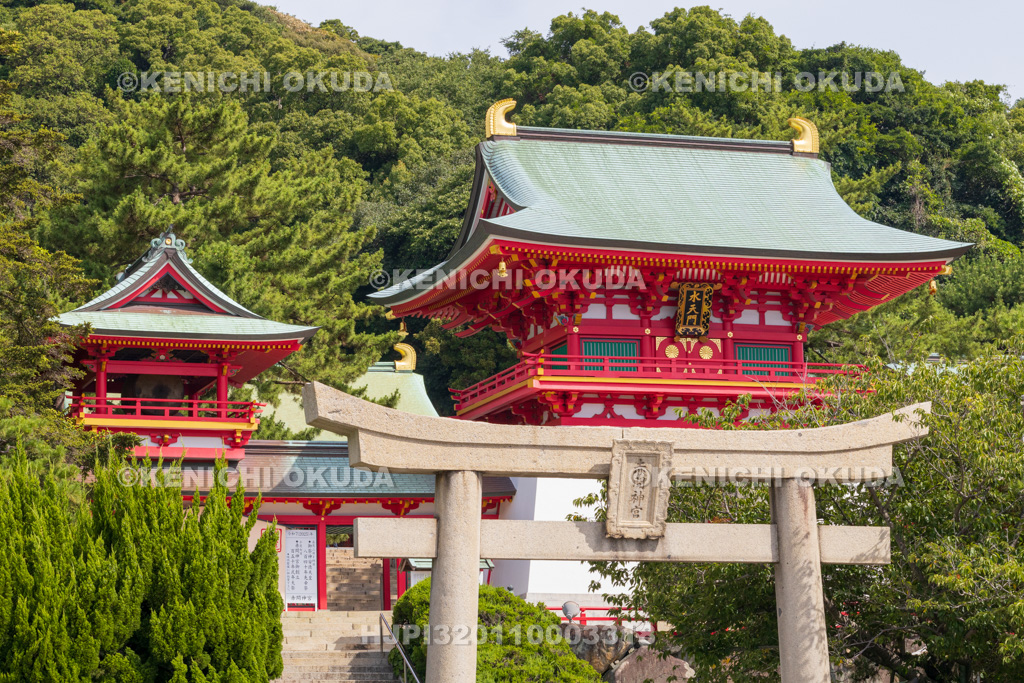 山口県 赤間神宮 水天門と太鼓楼