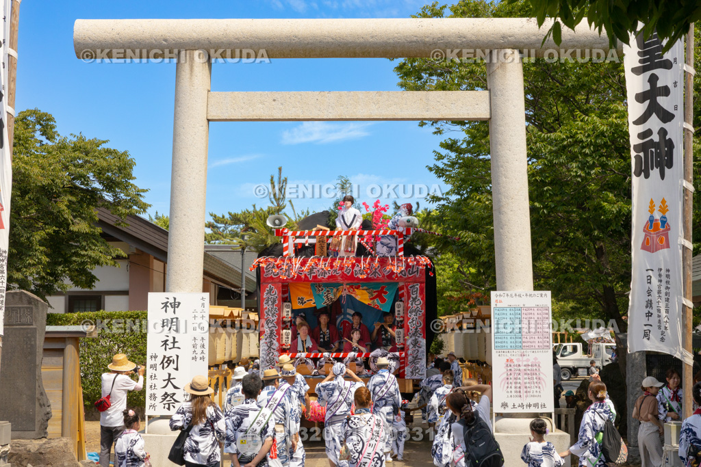 秋田県 土崎神明社祭 曳山行事(宵宮) 郷社参り