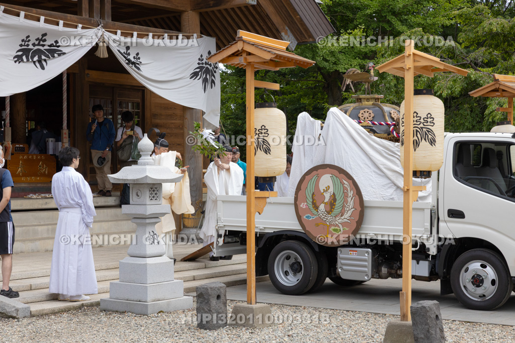 秋田県 土崎神明社祭 例大祭 神輿渡御 修祓の儀
