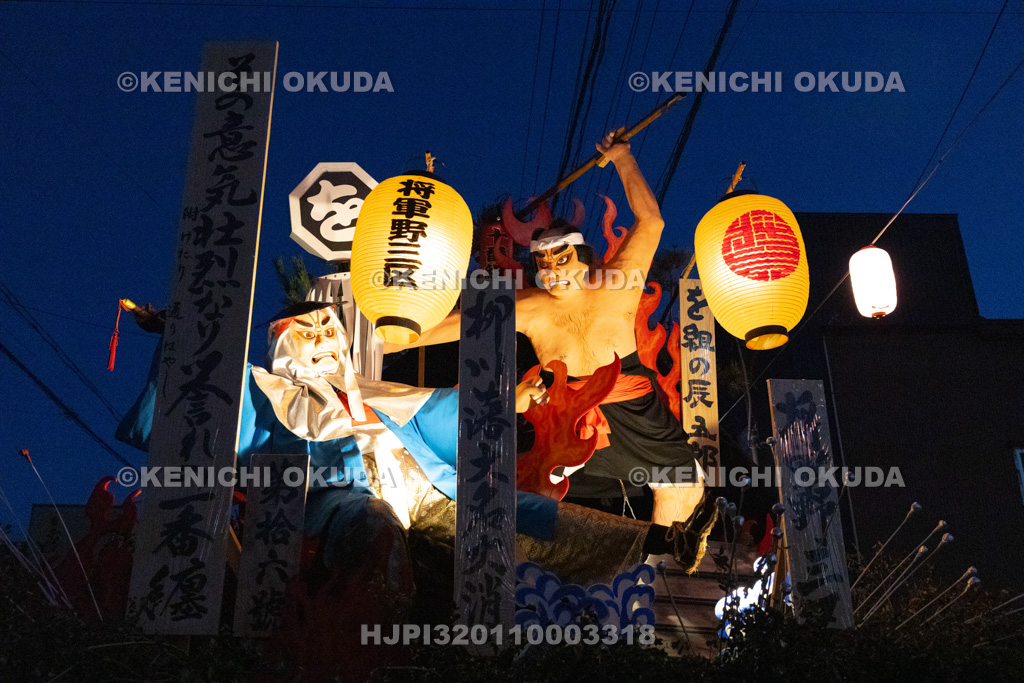 秋田県 土崎神明社祭 曳山行事(本祭) 戻り曳山