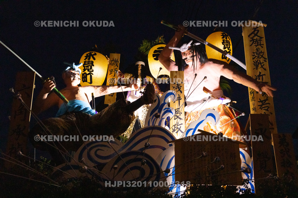 秋田県 土崎神明社祭 曳山行事(本祭) 戻り曳山