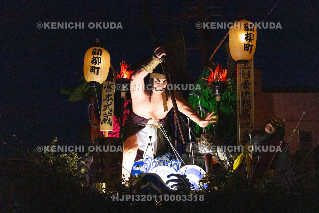 秋田県　土崎神明社祭　曳山行事（本祭）　戻り曳山