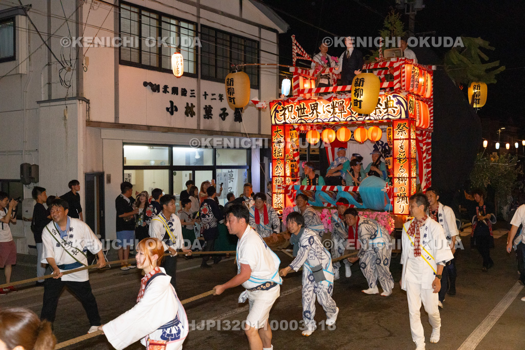 秋田県 土崎神明社祭 曳山行事(本祭) 戻り曳山