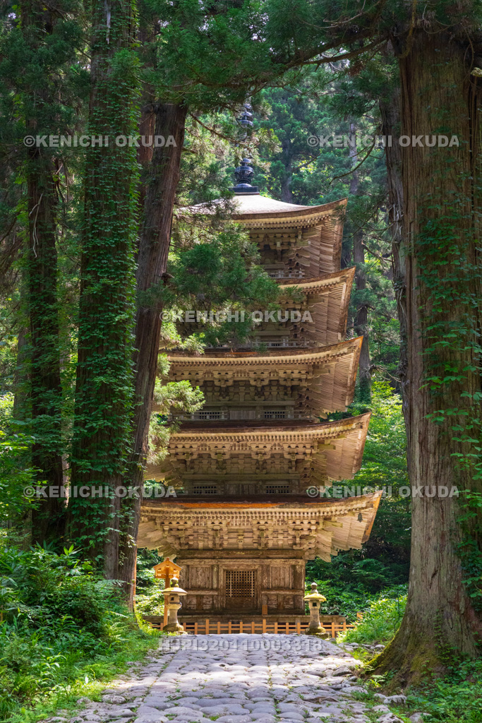 山形県　出羽三山神社（羽黒山）　五重塔