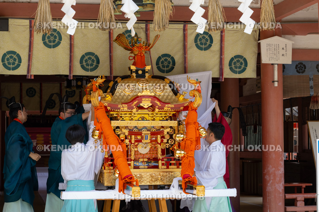愛知県　尾張津島天王祭（宵祭）　渡御祭　御霊遷しの儀