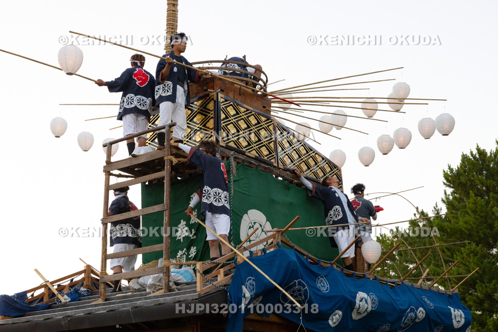 愛知県 尾張津島天王祭(宵祭) 如意点火(提灯点火)