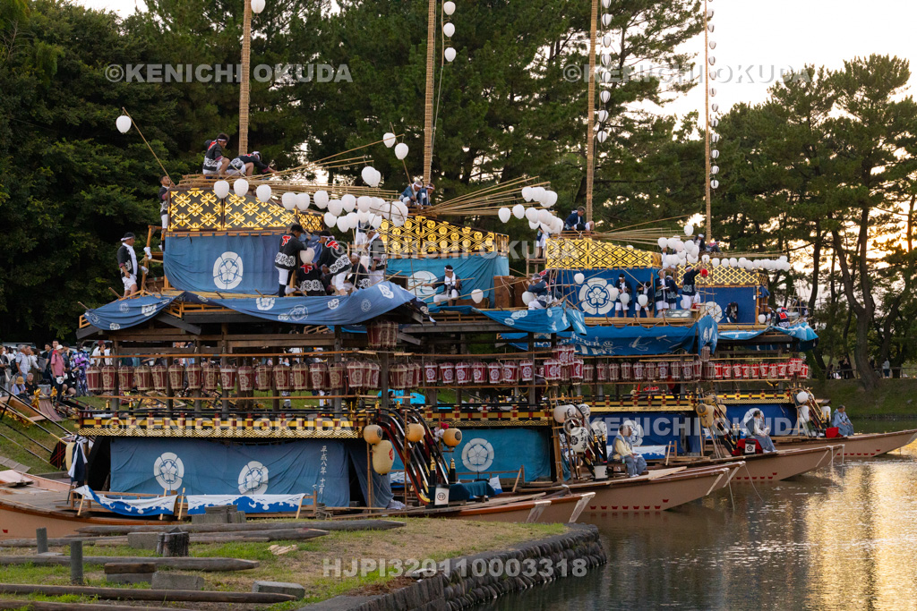 愛知県 尾張津島天王祭(宵祭) 如意点火(提灯点火)