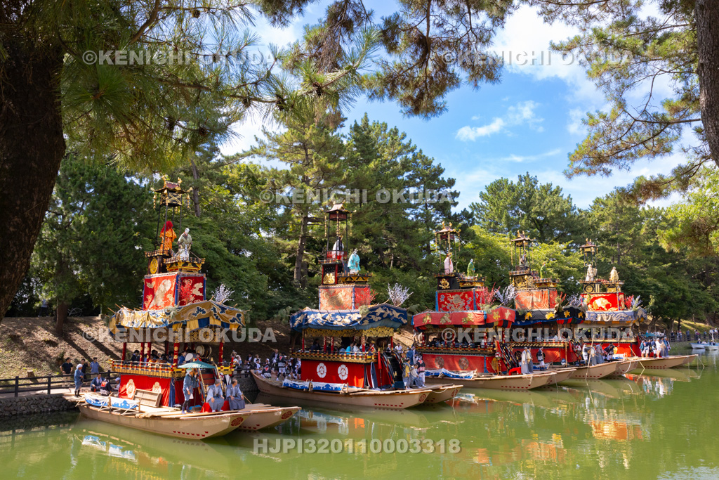 愛知県　尾張津島天王祭（朝祭）　車楽船