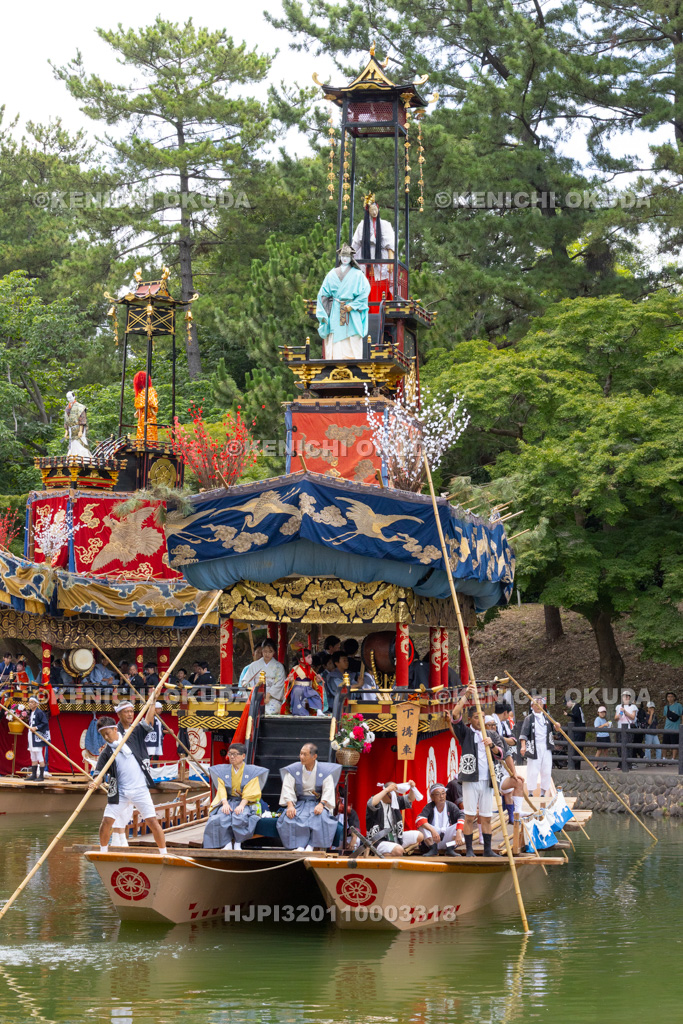 愛知県　尾張津島天王祭（朝祭）　車楽船